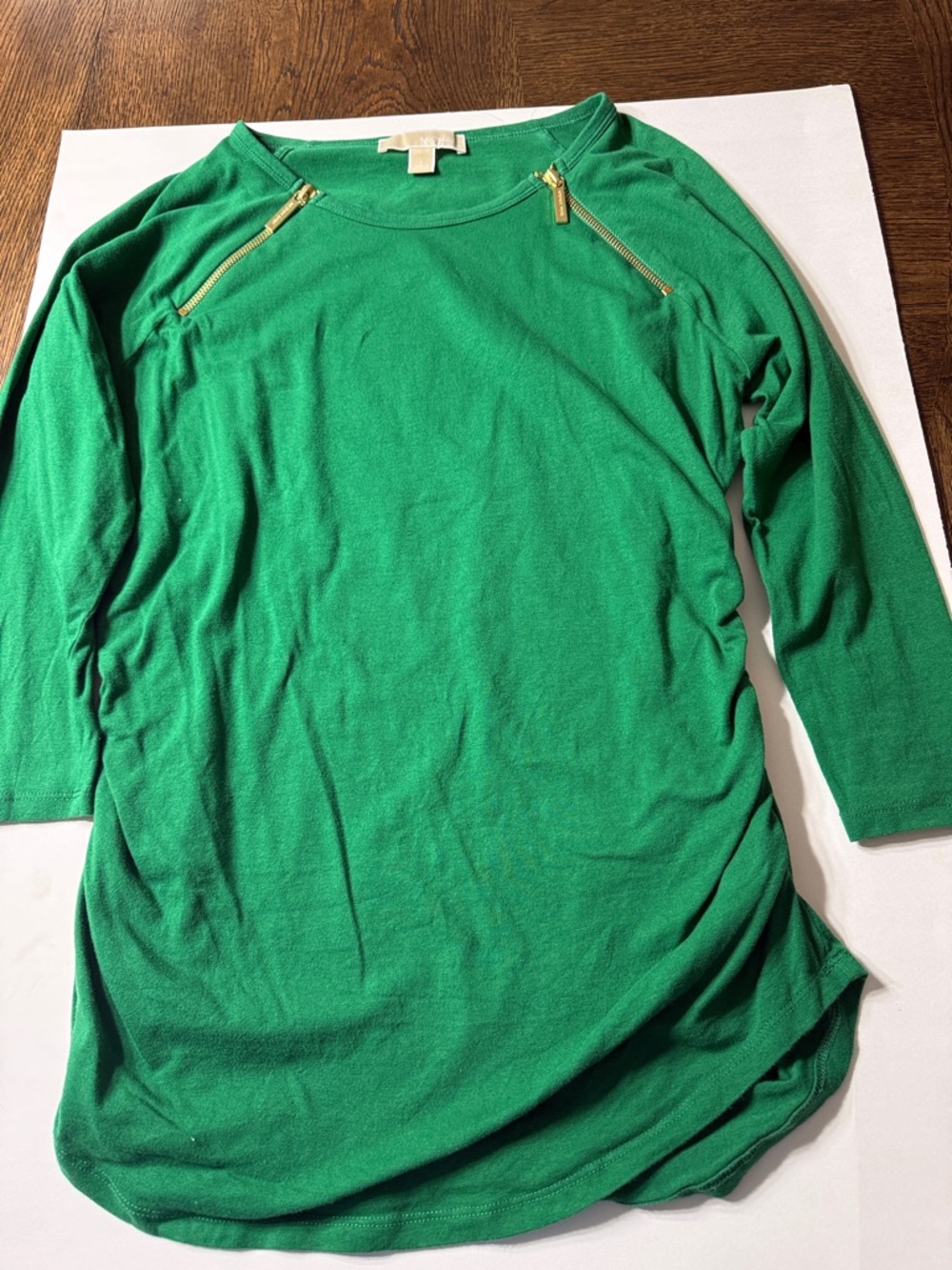 Michael Kors Emerald Green Crewneck Top large